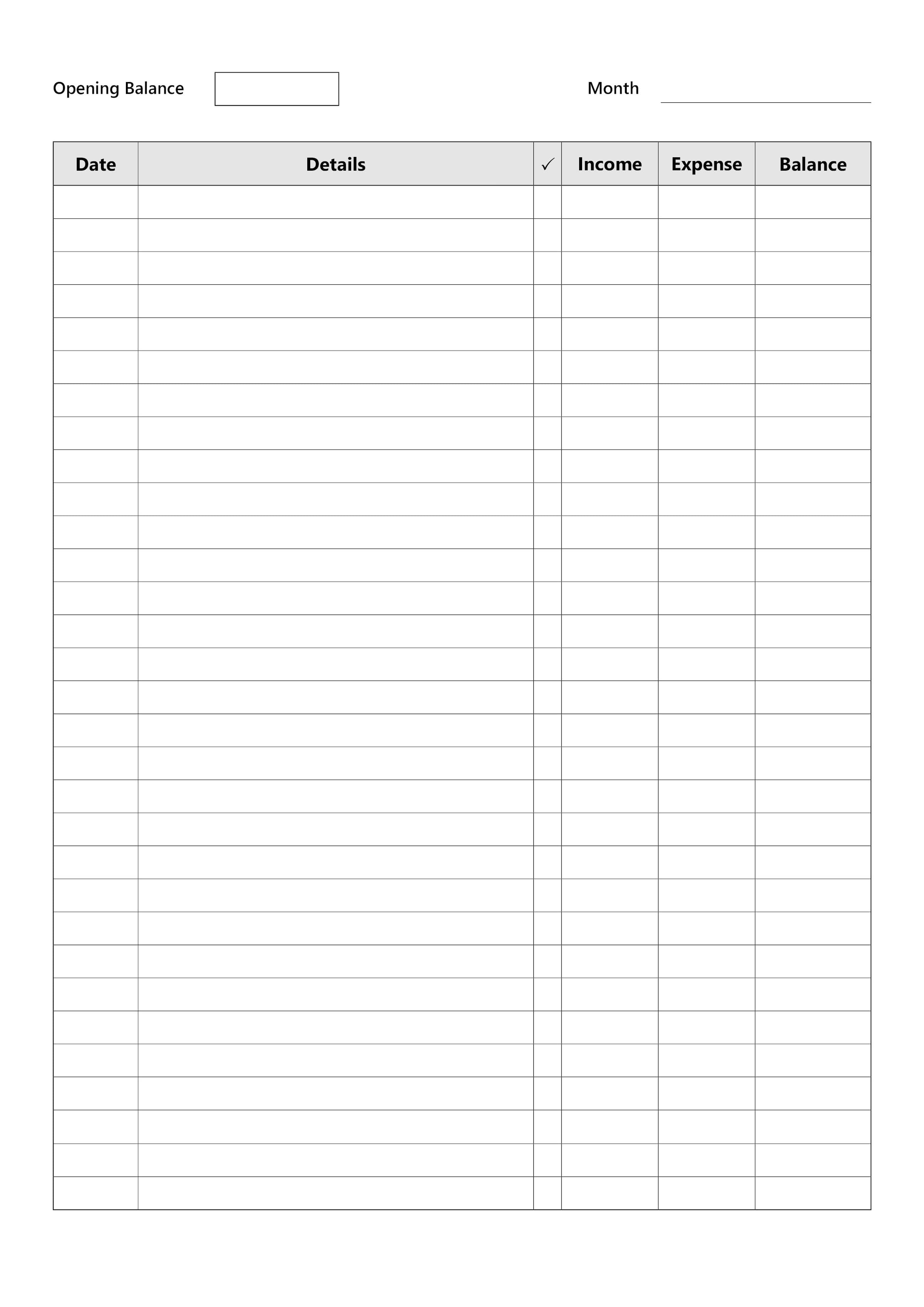 Fillable & Printable Accounting Ledger PDF – Auto Calculating Balance