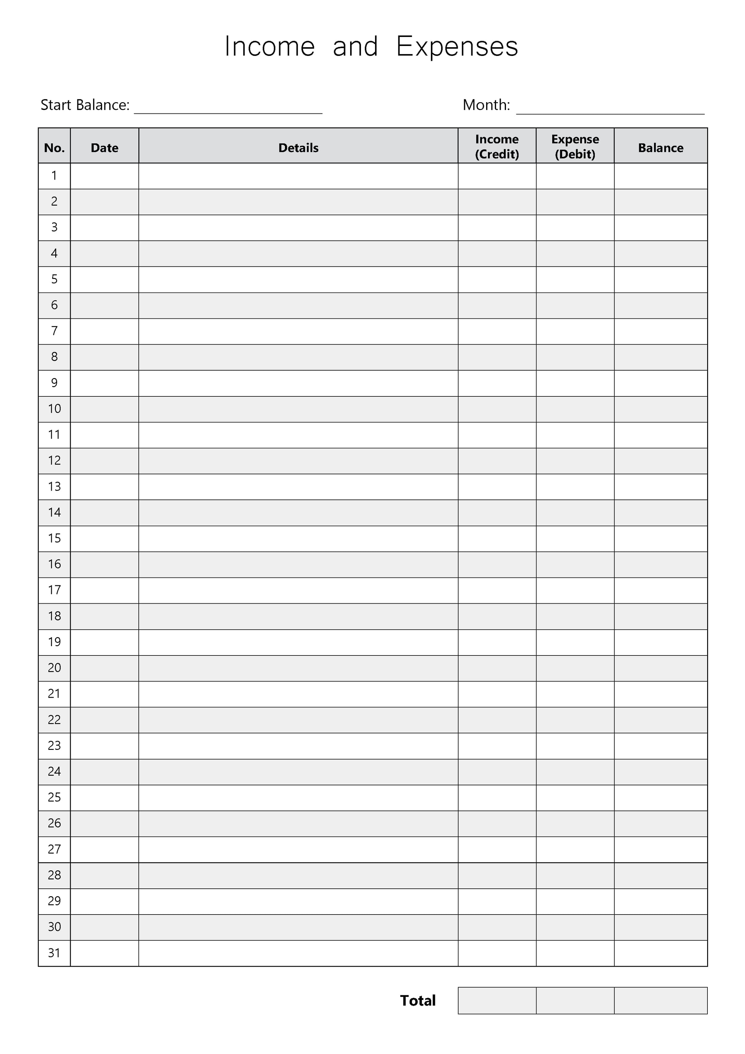 Printable Spending Tracker – Income & Expense Planner Sheet