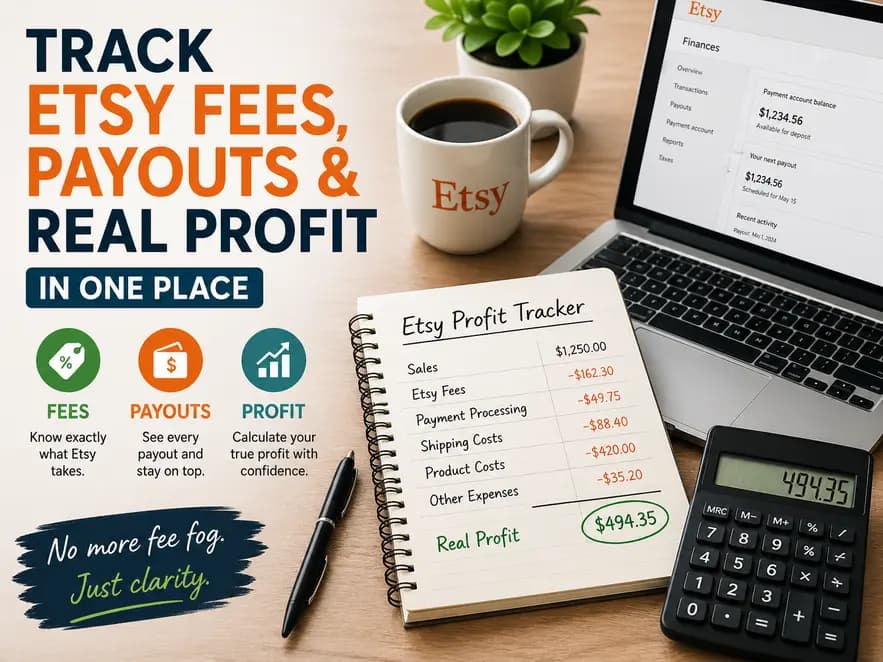 How to Track Etsy Fees, Payouts, and Real Profit in One Place