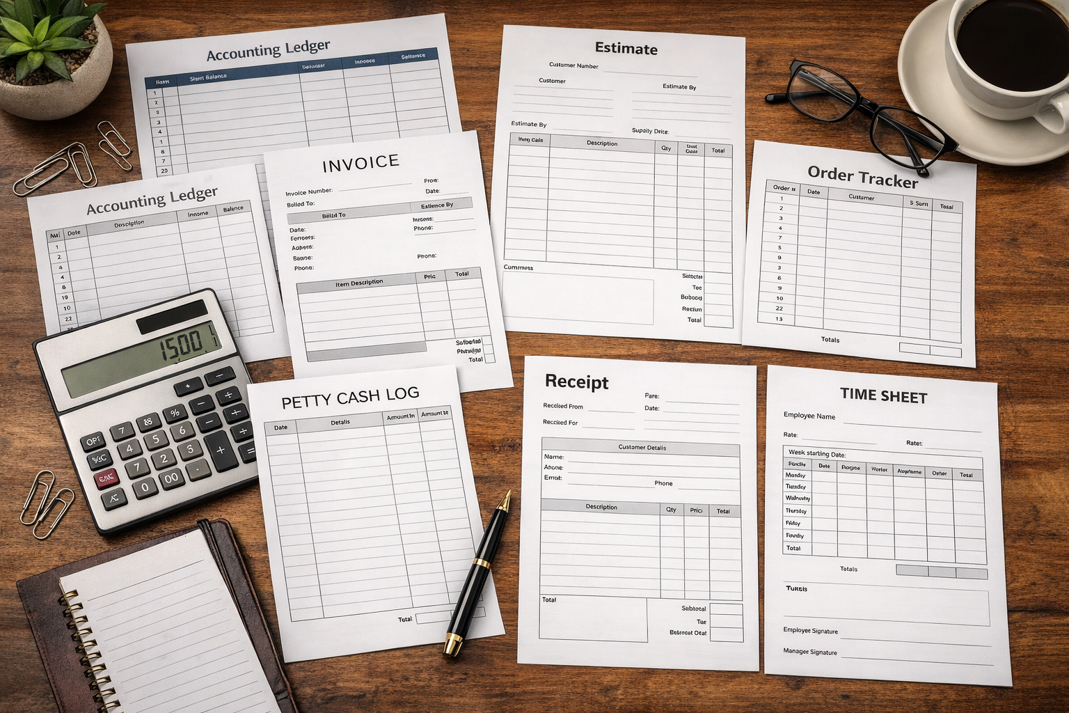 The Simple Business Ledger System: 8 Essential Templates Every Small Business Needs